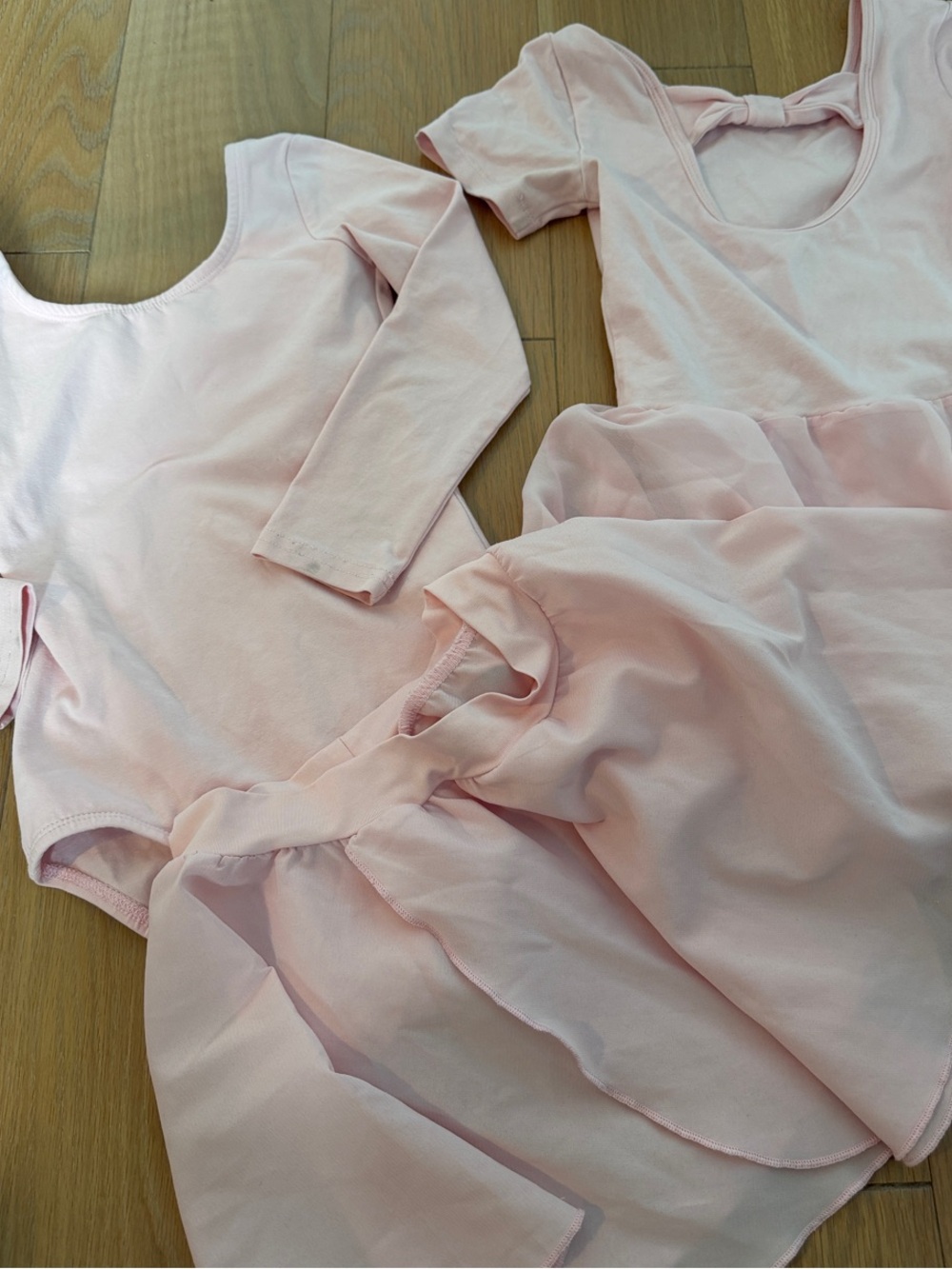 Girls' Bundle Pink Ballet Bodysuit Longsleeve Short Sleeve Skirt